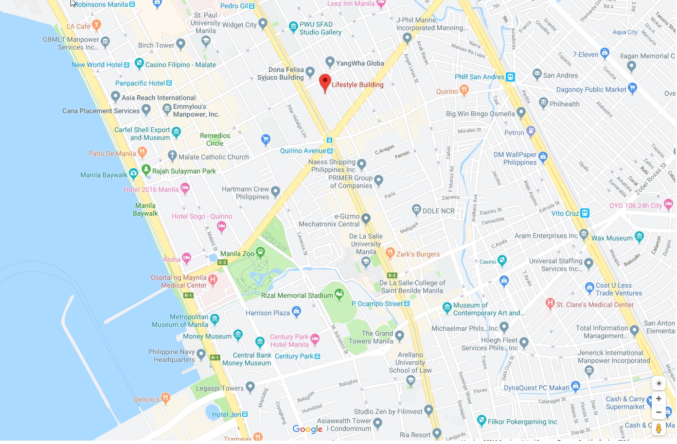 location map